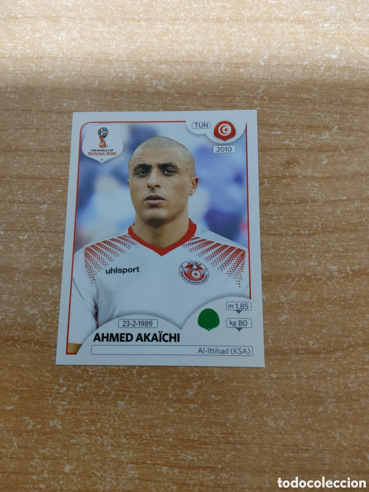 Cromos de f&uacute;tbol: 571 AHMEZ AKAICHI TUNEZ MUNDIAL 2018 RUSSIA