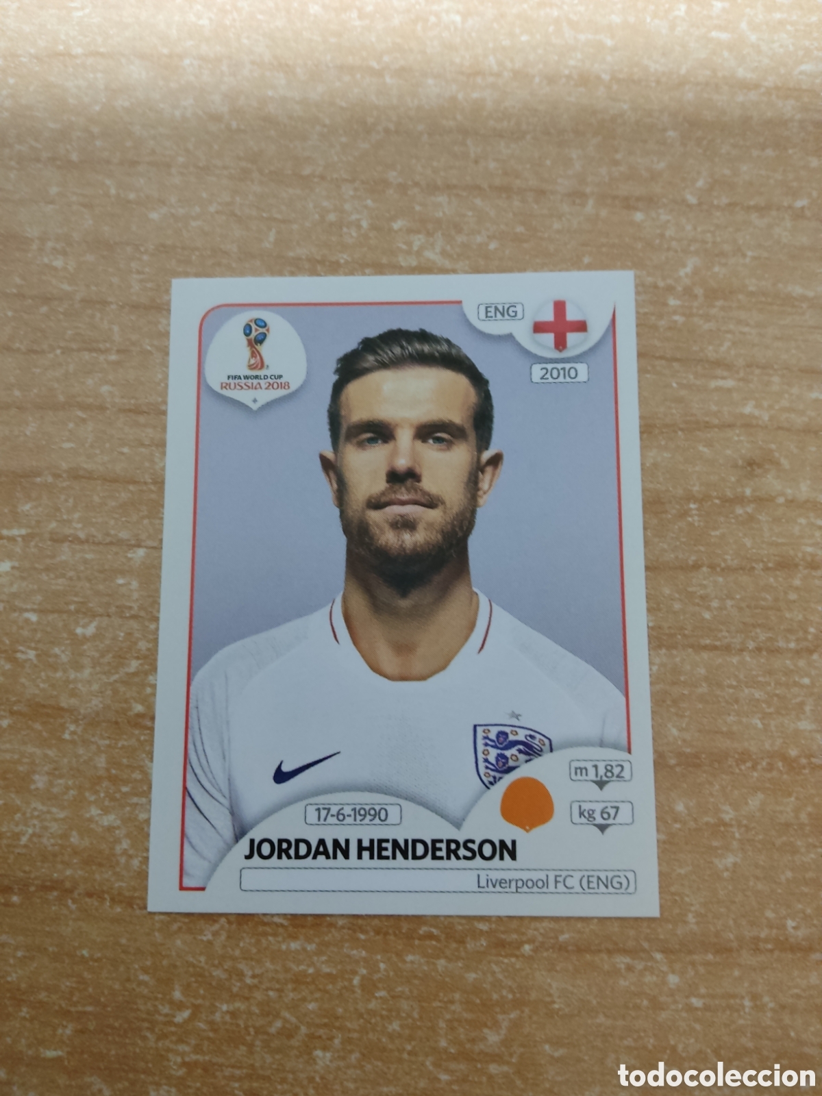 Cromos de f&uacute;tbol: 582 JORDAN HENDERSON INGLATERRA MUNDIAL 2018 RUSSIA