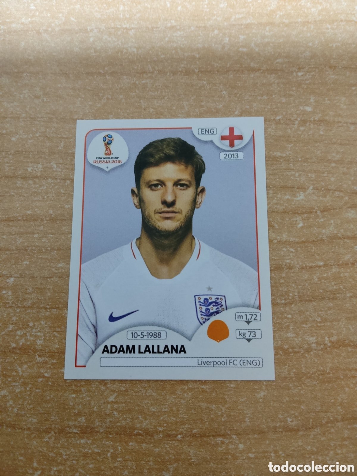 Cromos de f&uacute;tbol: 586 ADAM LALLANA INGLATERRA MUNDIAL 2018 RUSSIA