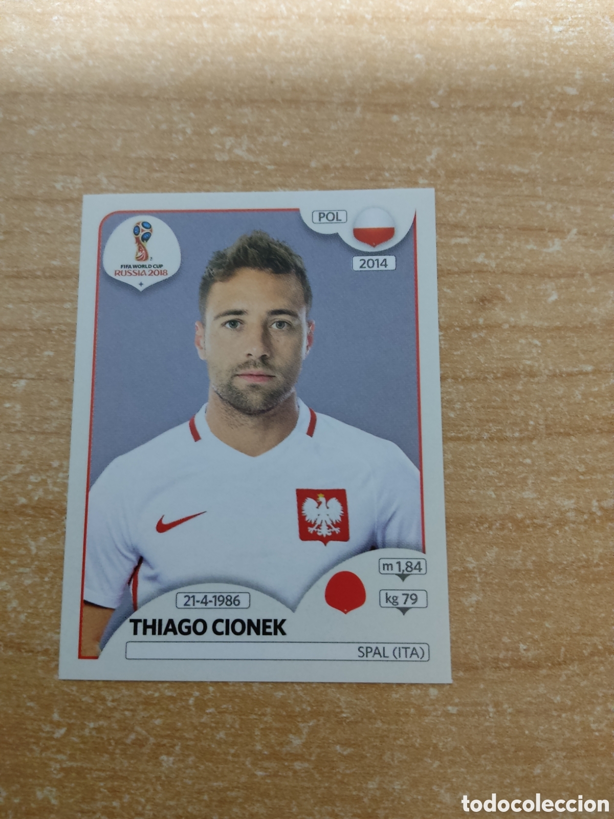 Cromos de f&uacute;tbol: 599 THIAGO CIONEK POLONIA MUNDIAL 2018 RUSSIA