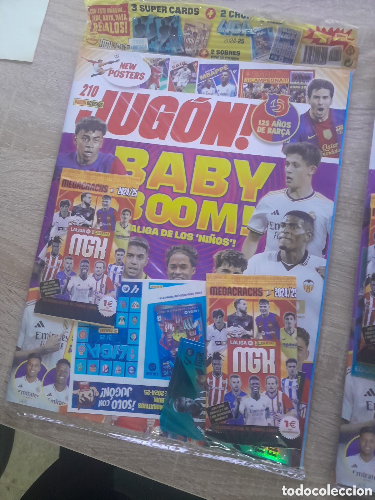 Cromos de f&uacute;tbol: Revista jugon n&ordm; 210 precintada.