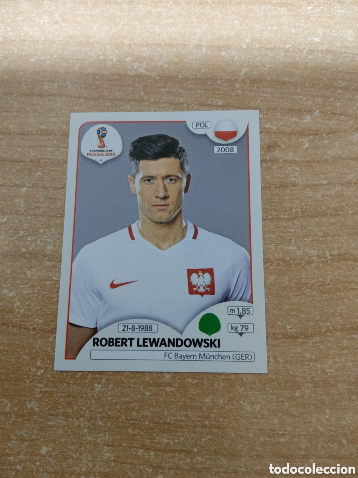 Cromos de f&uacute;tbol: 609 ROBERT LEWANDOWSKI POLONIA MUNDIAL 2018 RUSSIA
