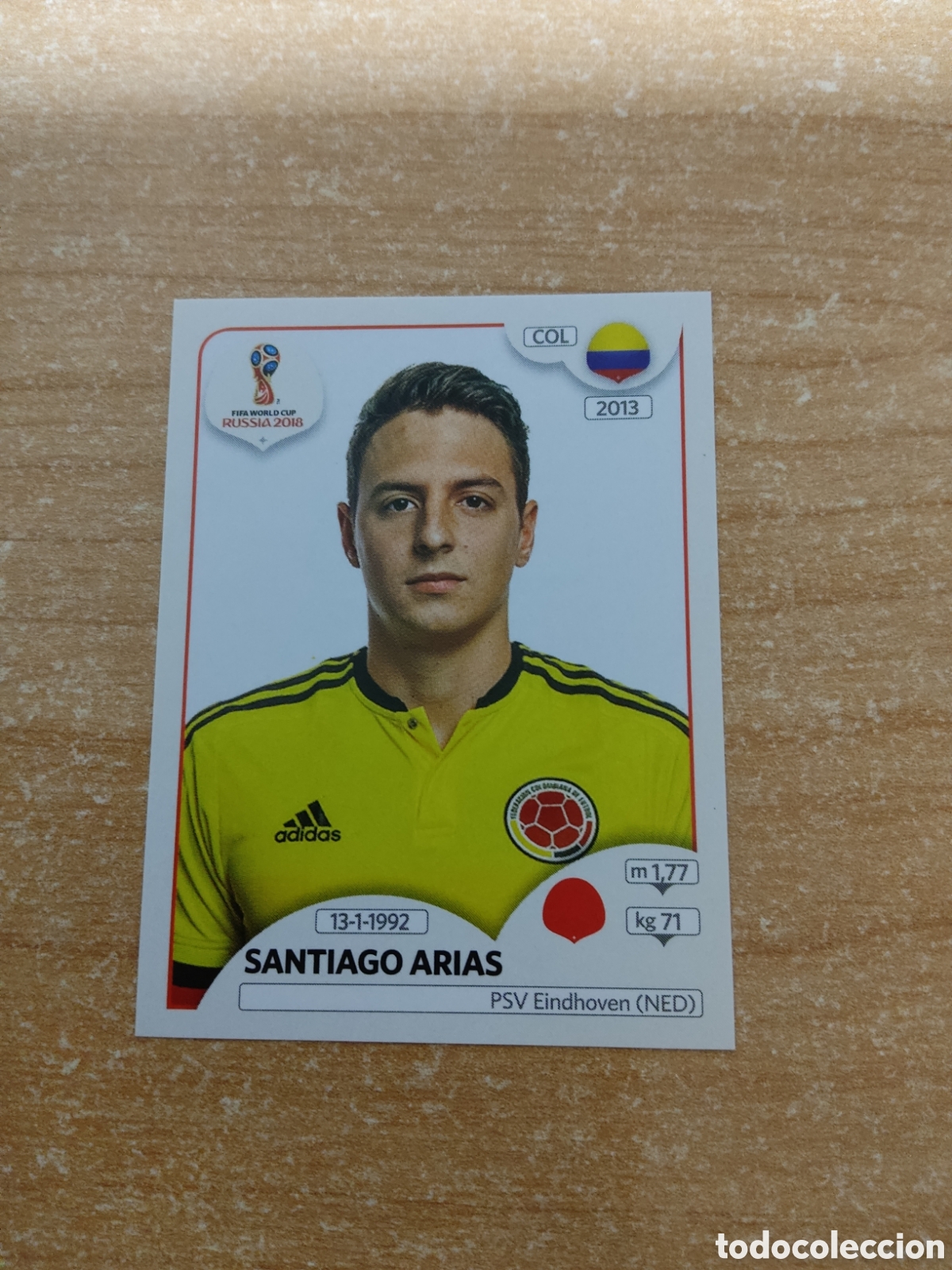Cromos de f&uacute;tbol: 636 SANTIAGO ARIAS COLOMBIA MUNDIAL 2018 RUSSIA