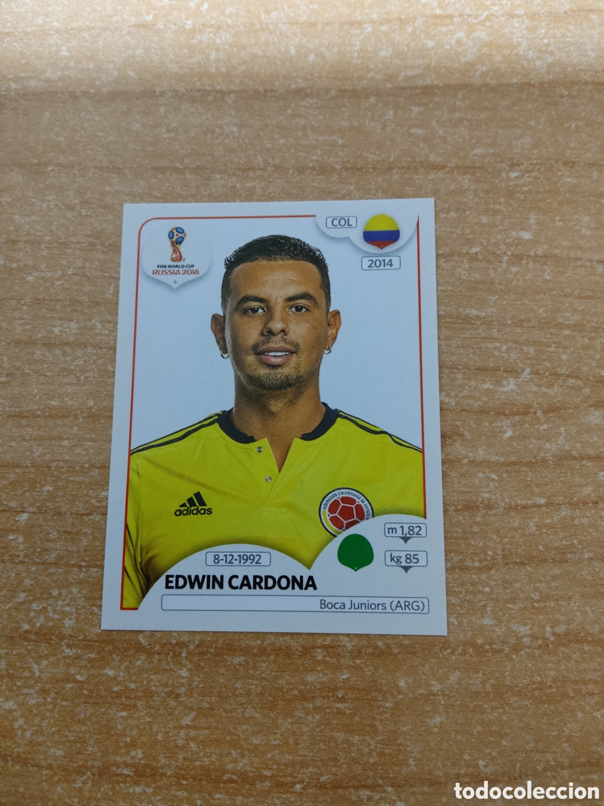 Cromos de f&uacute;tbol: 649 EDWIN CARDONA COLOMBIA MUNDIAL 2018 RUSSIA