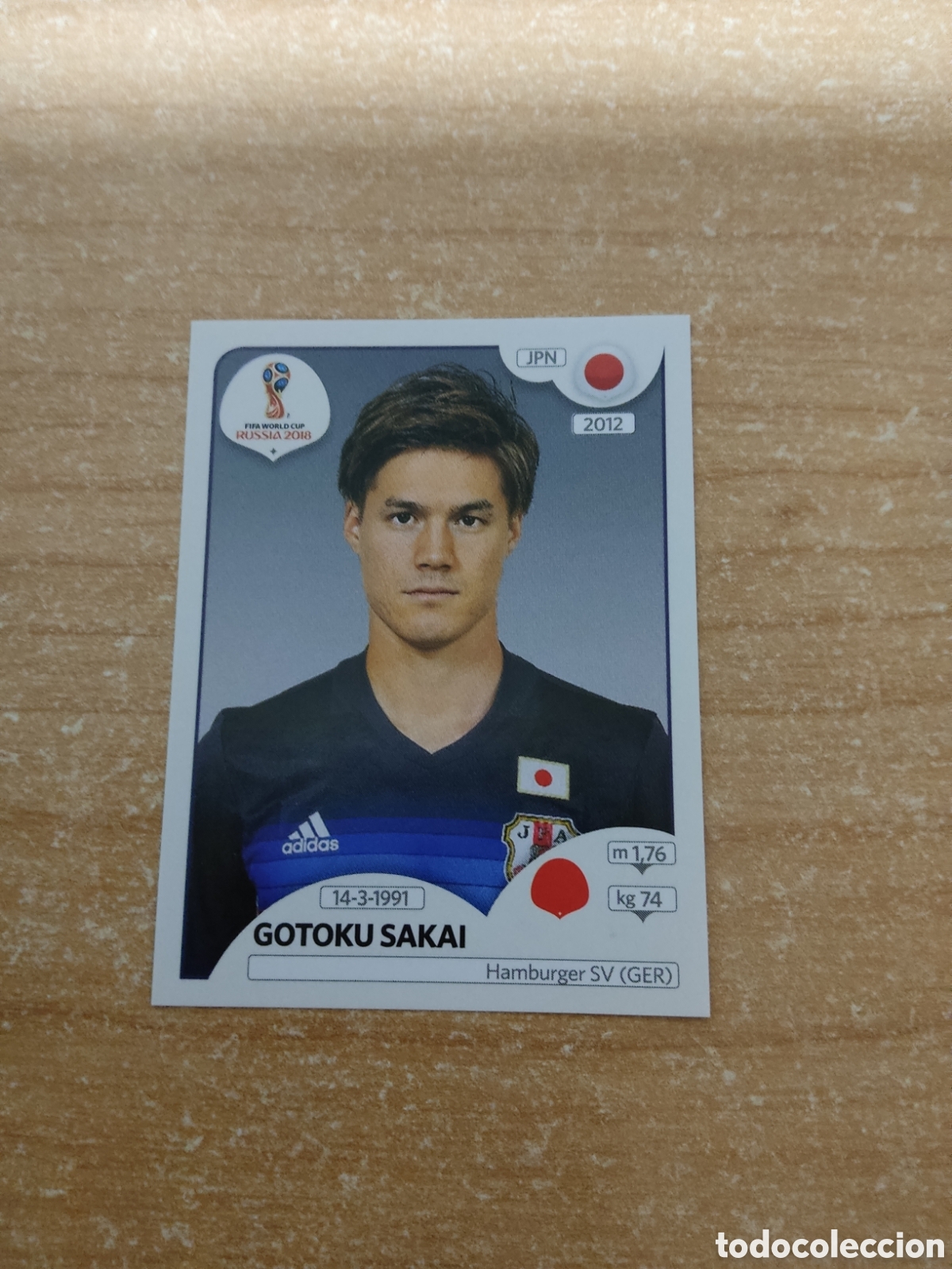 Cromos de f&uacute;tbol: 660 GOTOKU SAKAI JAPON MUNDIAL 2018 RUSSIA
