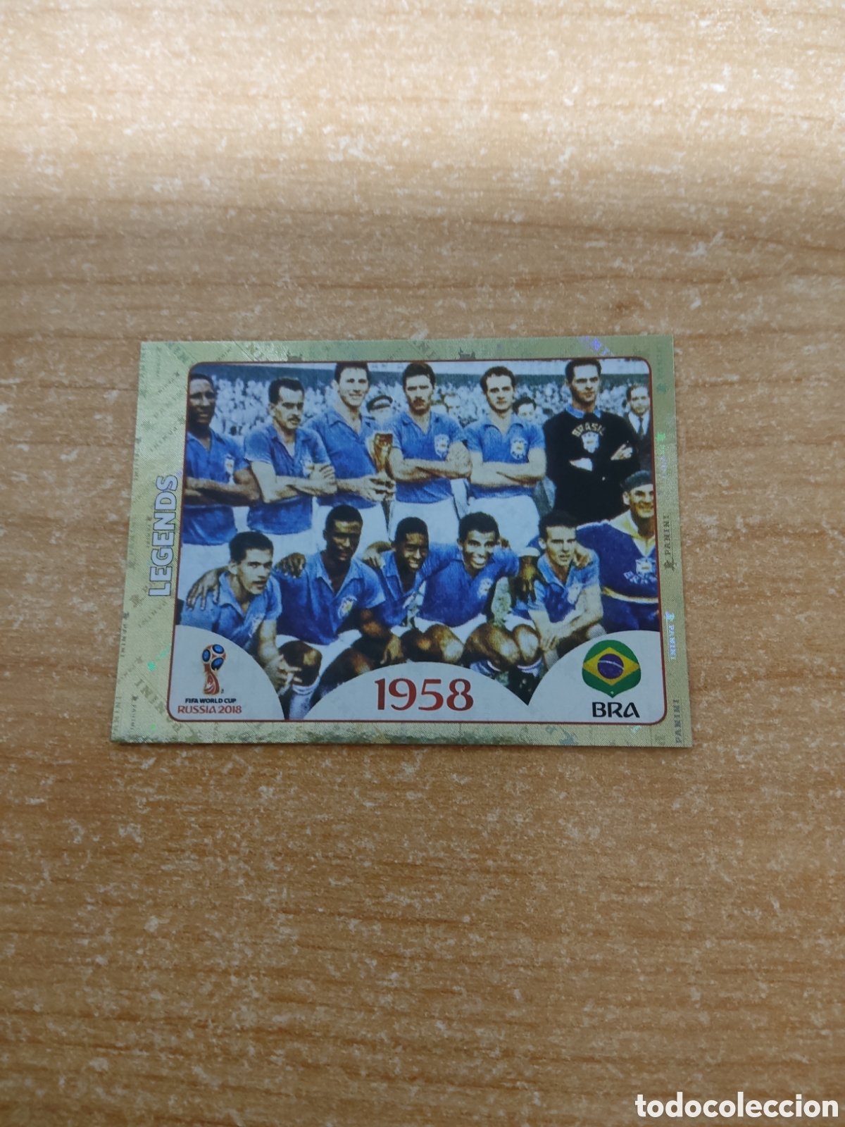 Cromos de f&uacute;tbol: 672 BRASIL LEYENDAS 1958 MUNDIAL 2018 RUSSIA