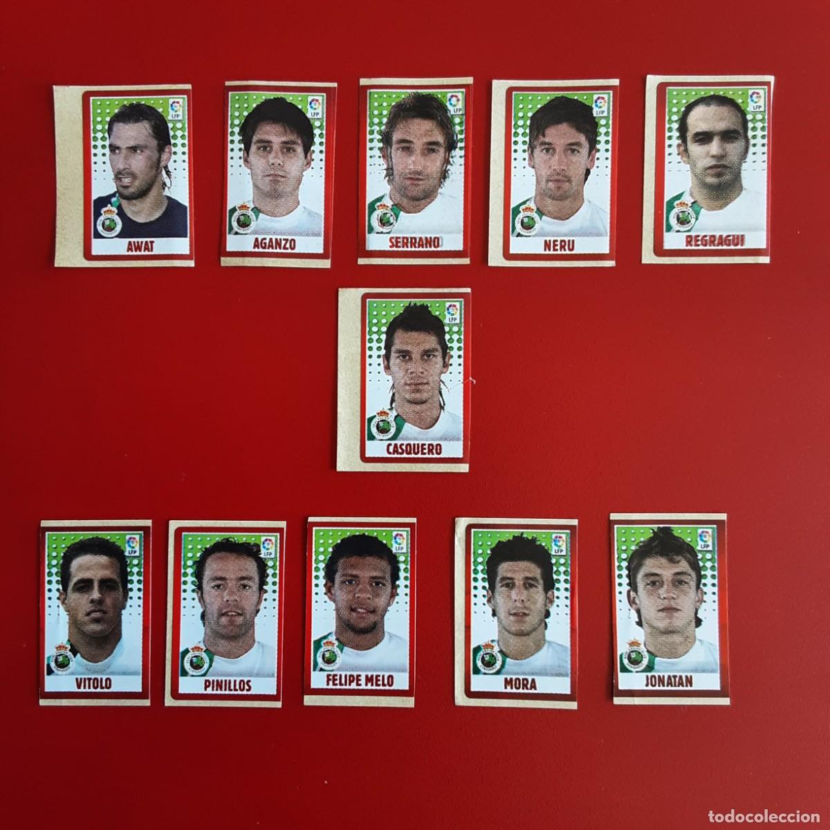 Cromos de f&uacute;tbol: LOTE 11 CROMO CHICLES DIFERENTES RACING SANTANDER LIGA DE LAS ESTRELLAS 2005 2006 05 06 SIN PEGAR