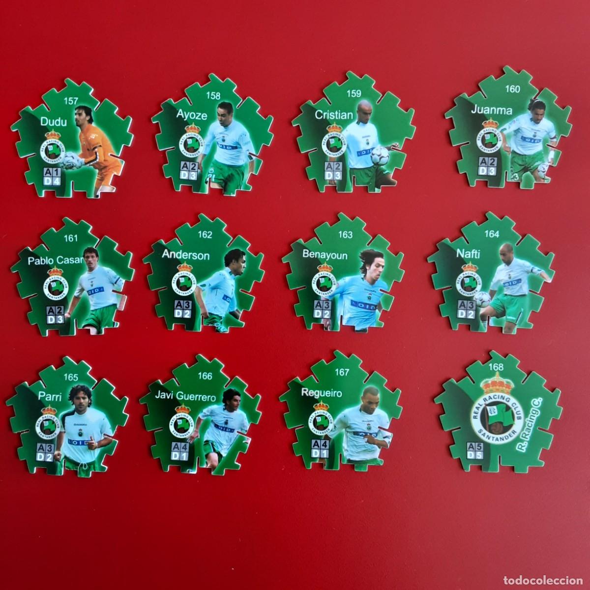 Cromos de f&uacute;tbol: EQUIPO COMPLETO RACING SANTANDER LIGA 2004 2005 04 05 TRIKS