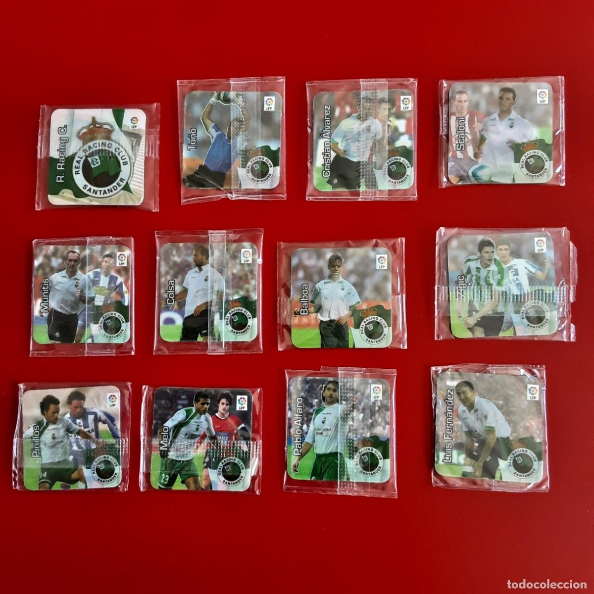 Cromos de f&uacute;tbol: EQUIPO COMPLETO RACING SANTANDER LIGA 2006 2007 06 07 FLAPS