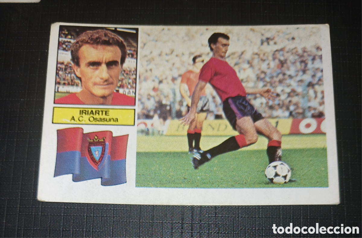 Cromos de f&uacute;tbol: Cromo Iriarte A.C. Osasuna Ed. Este Liga 1982 1983 82-83 Sin pegar, nunca pegado