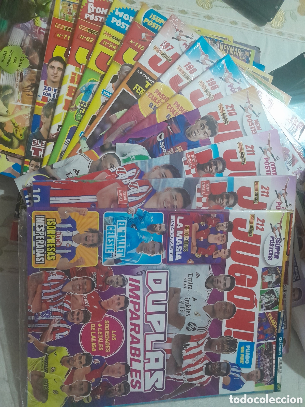 Cromos de f&uacute;tbol: Lote 11 revistas jugon ( SOLO LAS REVISTAS ) ver fotos y contenido