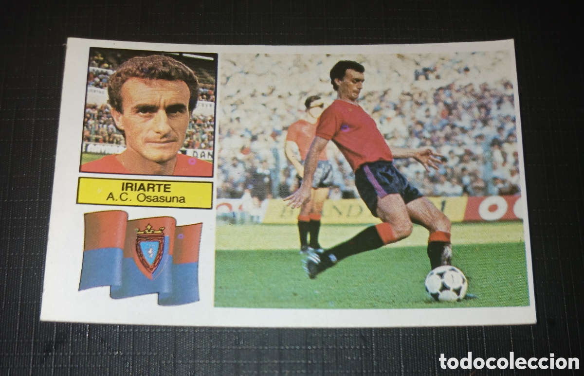 Cromos de f&uacute;tbol: Cromo Iriarte A.C. Osasuna Ed. Este Liga 1982 1983 82-83 Sin pegar, nunca pegado