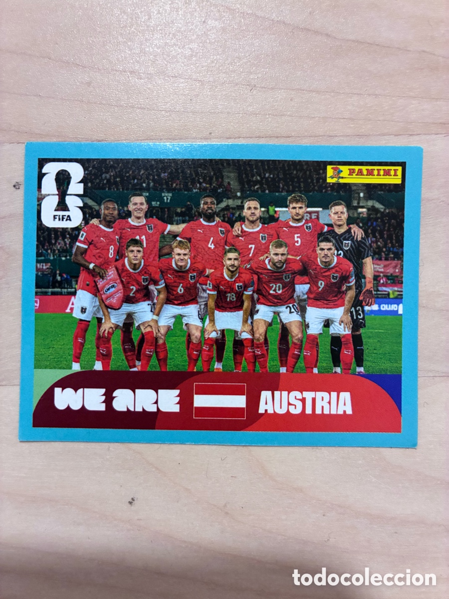 Cromos de f&uacute;tbol: Cromo Mundial 2026 AUT 13