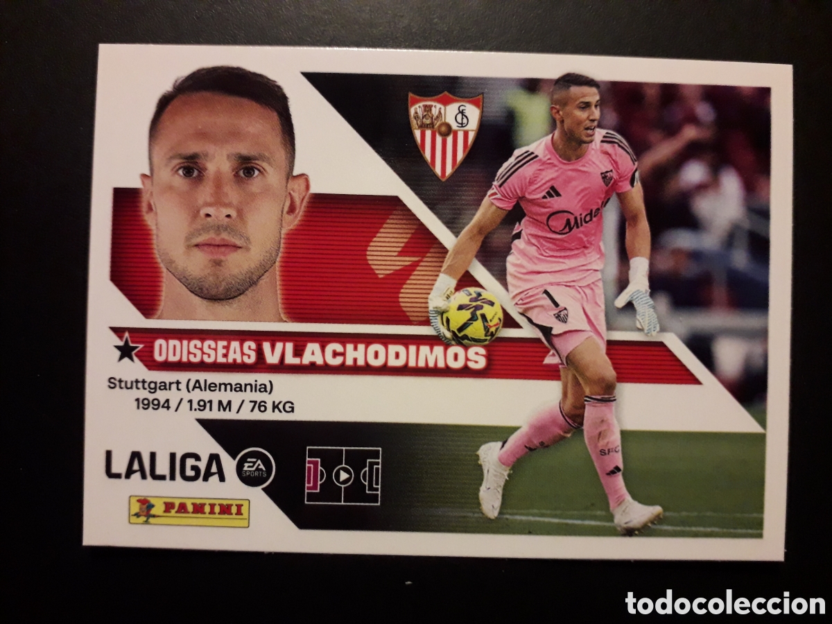 Cromos de f&uacute;tbol: VLACHODIMOS SEVILLA N&deg; 3 ED ESTE 2026 2027 26 27 SIN PEGAR PEDIDO M&Iacute;NIMO 3&euro;