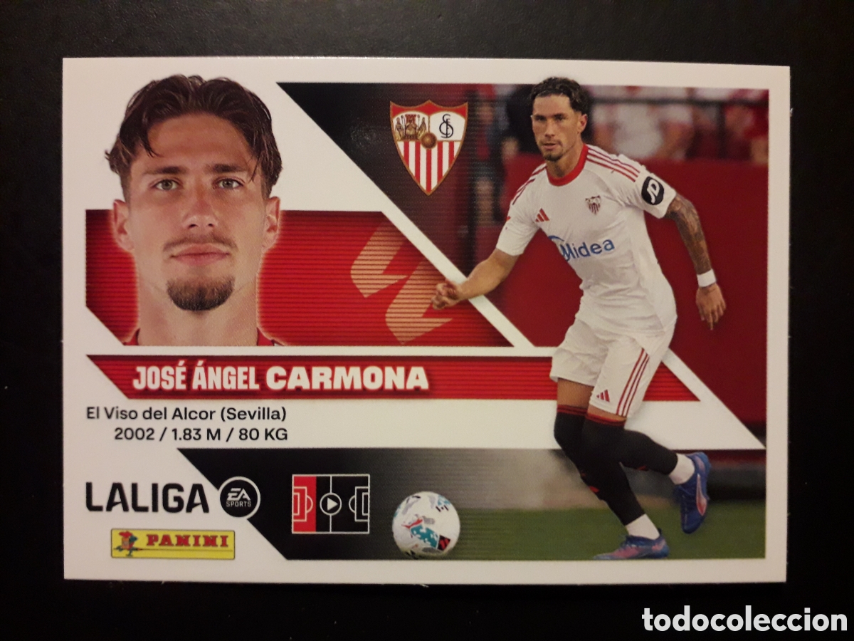 Cromos de f&uacute;tbol: CARMONA SEVILLA N&deg; 5 ED ESTE 2026 2027 26 27 SIN PEGAR PEDIDO M&Iacute;NIMO 3&euro;