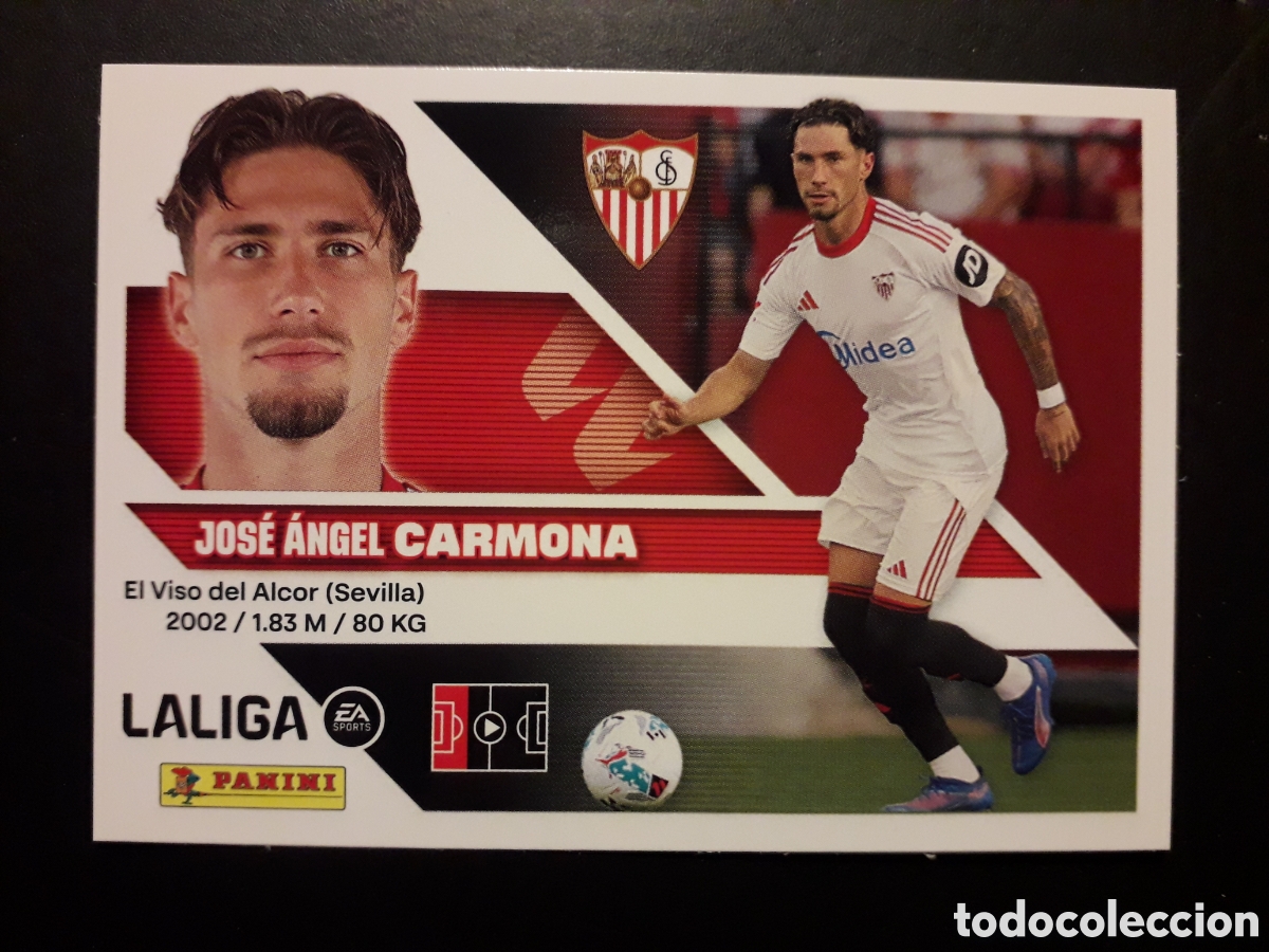 Cromos de f&uacute;tbol: CARMONA SEVILLA N&deg; 5 ED ESTE 2026 2027 26 27 SIN PEGAR PEDIDO M&Iacute;NIMO 3&euro;