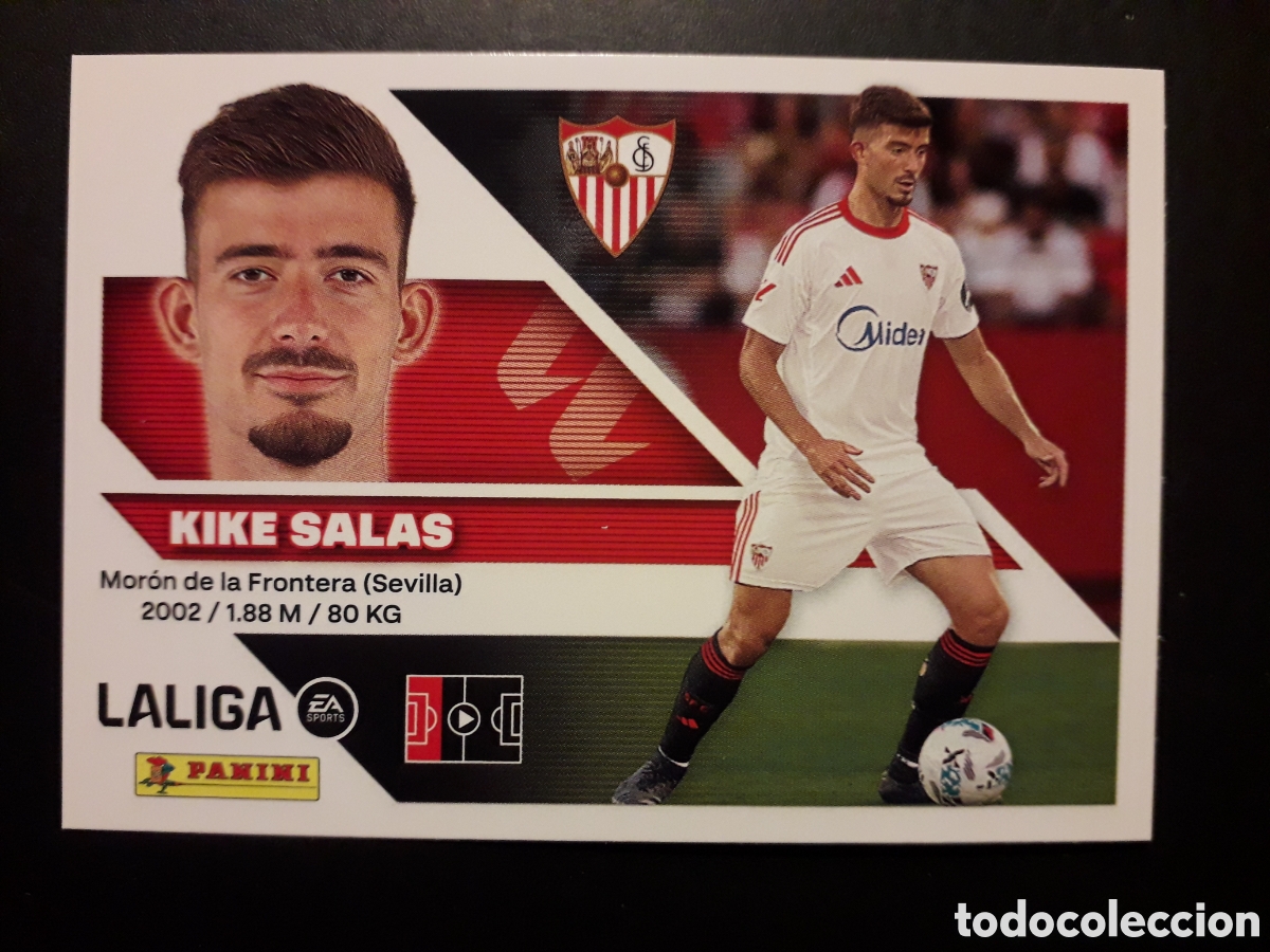 Cromos de f&uacute;tbol: KIKE SALAS SEVILLA N&deg; 7 ED ESTE 2026 2027 26 27 SIN PEGAR PEDIDO M&Iacute;NIMO 3&euro;
