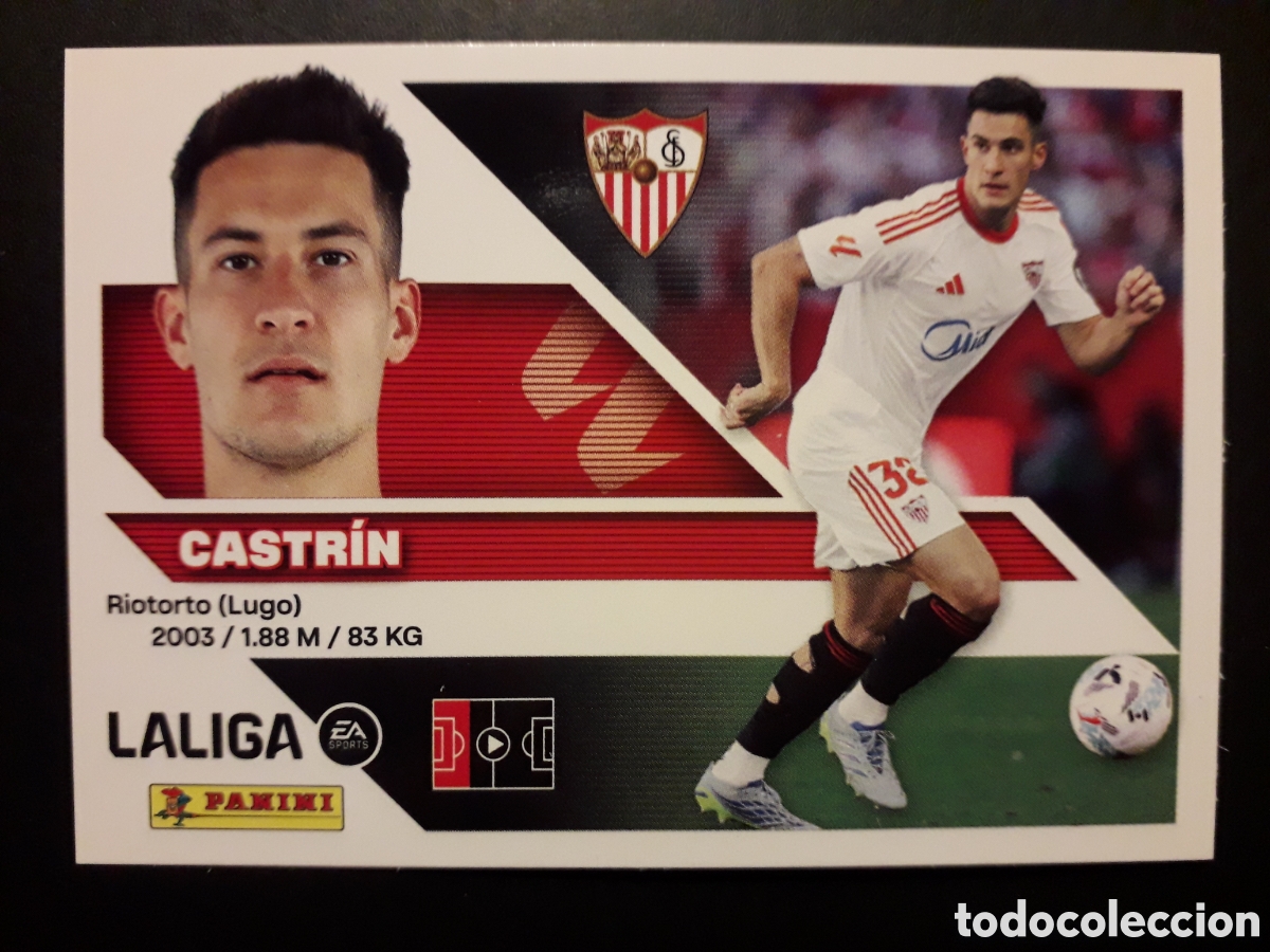 Cromos de f&uacute;tbol: CASTR&Iacute;N SEVILLA N&deg; 9A ED ESTE 2026 2027 26 27 SIN PEGAR PEDIDO M&Iacute;NIMO 3&euro;