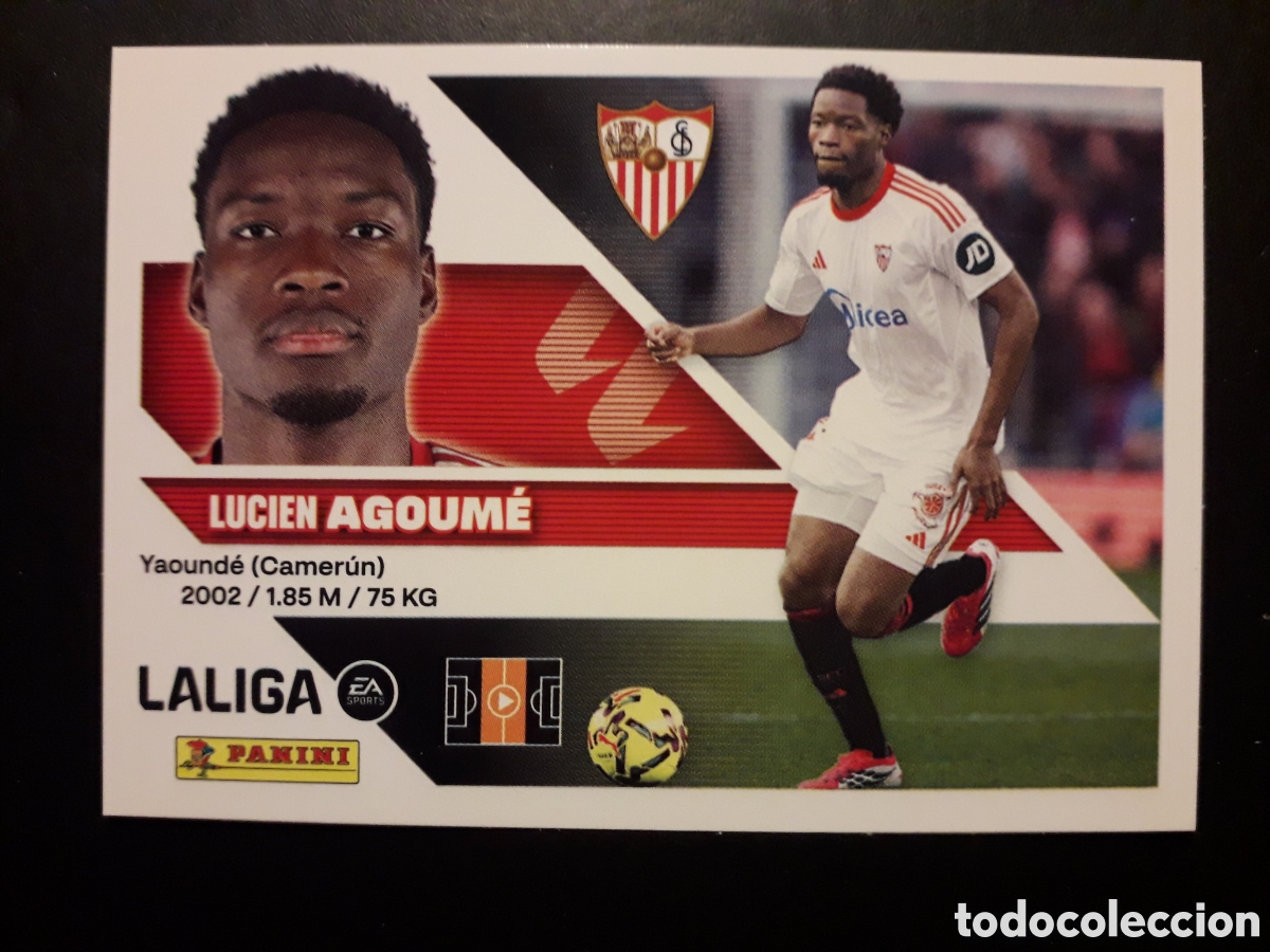 Cromos de f&uacute;tbol: AGOUM&Eacute; SEVILLA N&deg; 12 ED ESTE 2026 2027 26 27 SIN PEGAR PEDIDO M&Iacute;NIMO 3&euro;