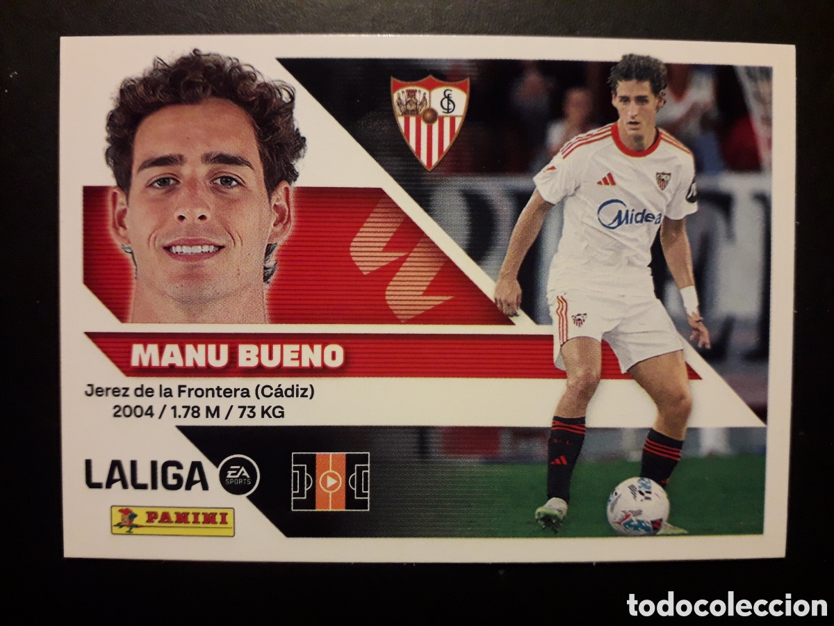 Cromos de f&uacute;tbol: MANU BUENO SEVILLA N&deg; 16 ED ESTE 2026 2027 26 27 SIN PEGAR PEDIDO M&Iacute;NIMO 3&euro;