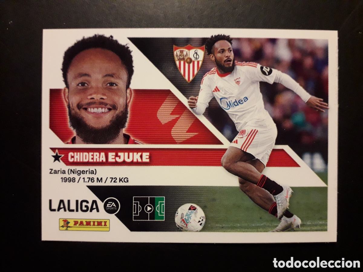 Cromos de f&uacute;tbol: EJUKE SEVILLA N&deg; 18 ED ESTE 2026 2027 26 27 SIN PEGAR PEDIDO M&Iacute;NIMO 3&euro;