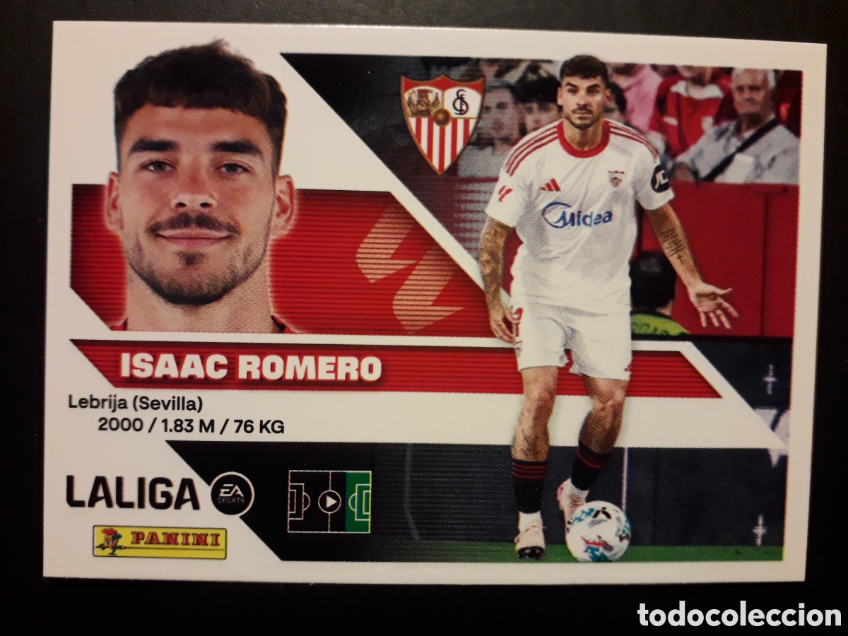 Cromos de f&uacute;tbol: ISAAC ROMERO SEVILLA N&deg; 20 ED ESTE 2026 2027 26 27 SIN PEGAR PEDIDO M&Iacute;NIMO 3&euro;