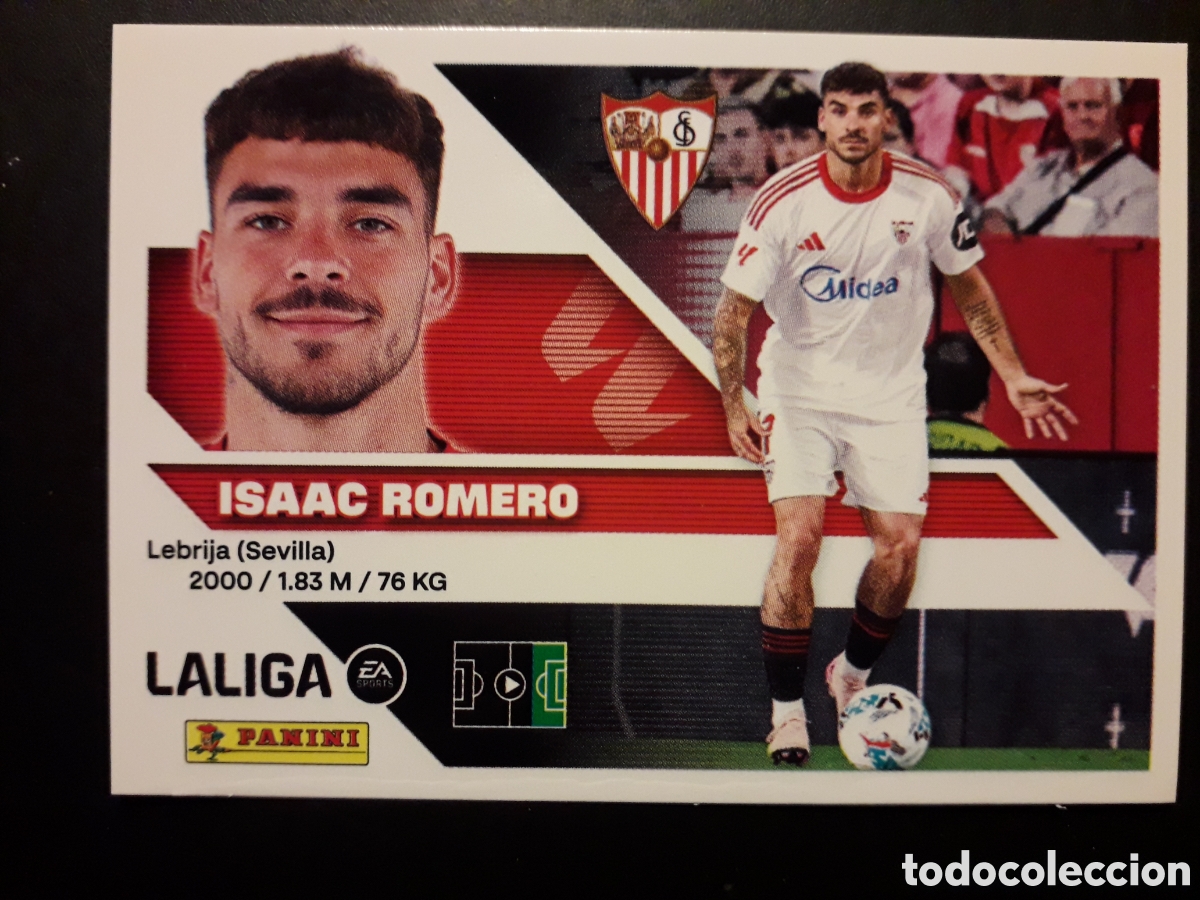 Cromos de f&uacute;tbol: ISAAC ROMERO SEVILLA N&deg; 20 ED ESTE 2026 2027 26 27 SIN PEGAR PEDIDO M&Iacute;NIMO 3&euro;
