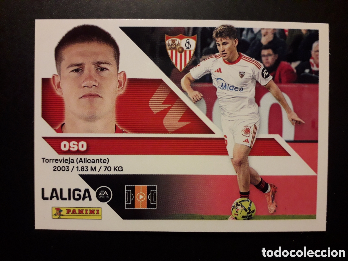 Cromos de f&uacute;tbol: OSO SEVILLA N&deg; 11 ED ESTE 2026 2027 26 27 SIN PEGAR PEDIDO M&Iacute;NIMO 3&euro;