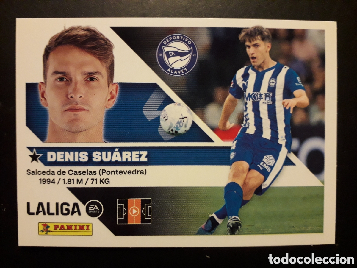 Cromos de f&uacute;tbol: DENIS SU&Aacute;REZ ALAV&Eacute;S N&deg; 16 ED ESTE 2026 2027 26 27 SIN PEGAR PEDIDO M&Iacute;NIMO 3&euro;