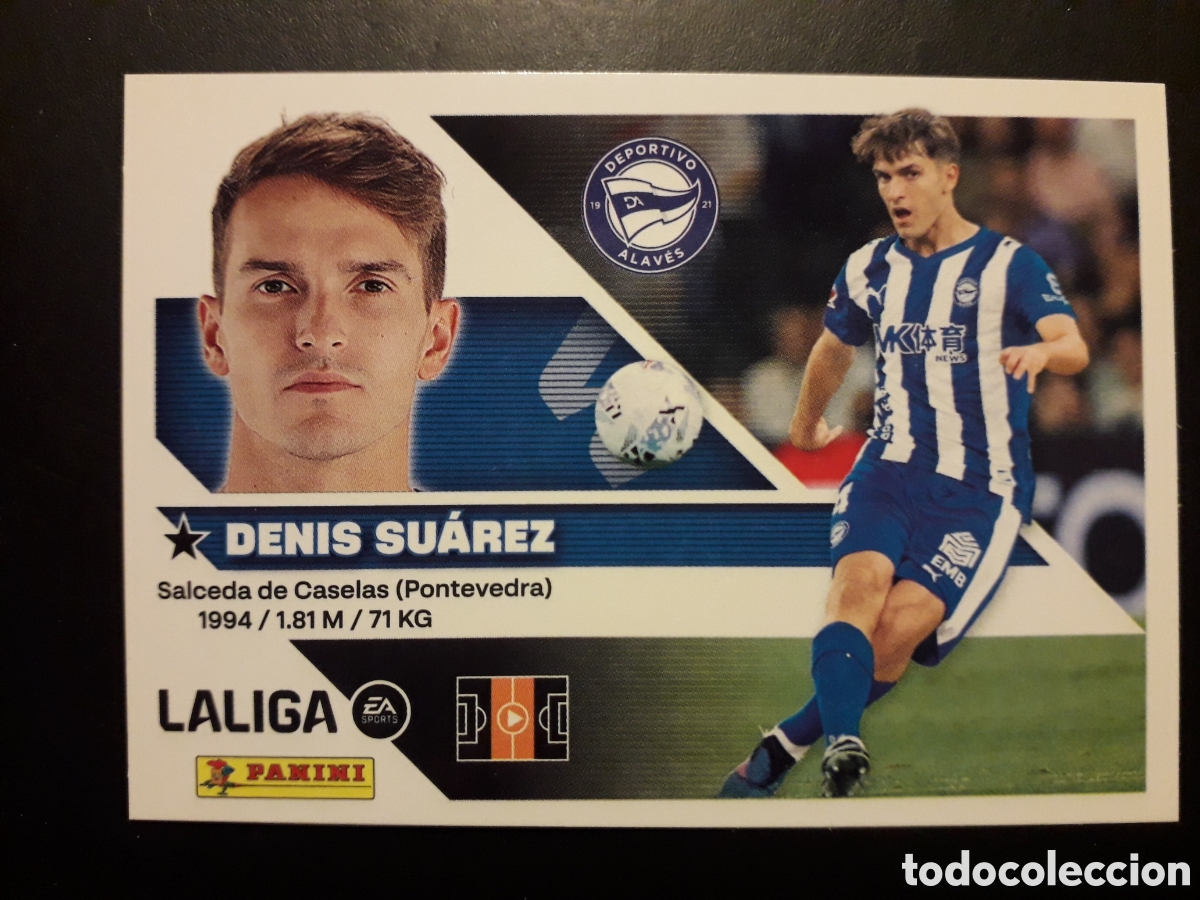 Cromos de f&uacute;tbol: DENIS SU&Aacute;REZ ALAV&Eacute;S N&deg; 16 ED ESTE 2026 2027 26 27 SIN PEGAR PEDIDO M&Iacute;NIMO 3&euro;