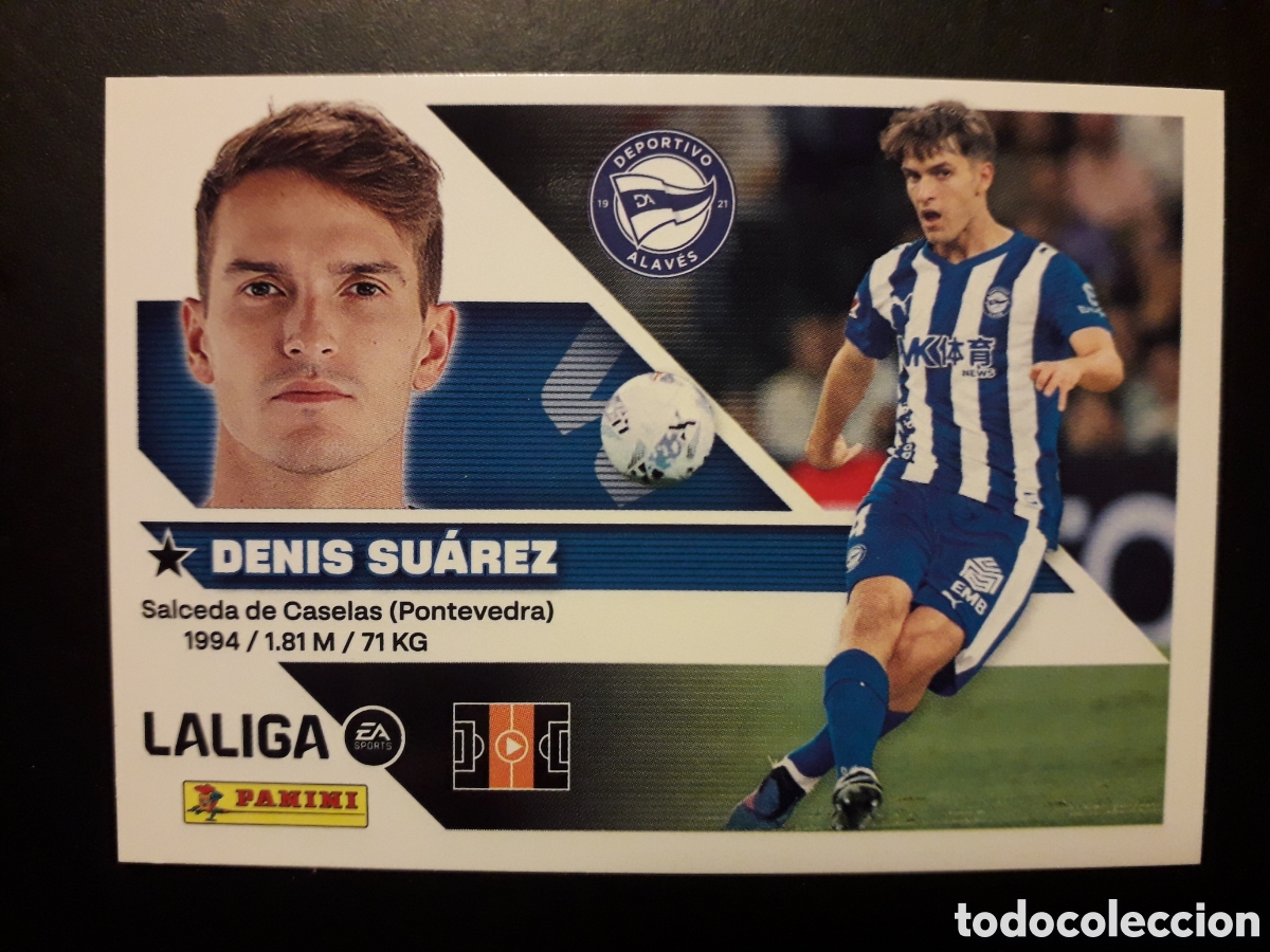 Cromos de f&uacute;tbol: DENIS SU&Aacute;REZ ALAV&Eacute;S N&deg; 16 ED ESTE 2026 2027 26 27 SIN PEGAR PEDIDO M&Iacute;NIMO 3&euro;