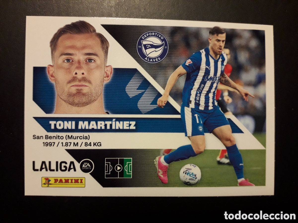 Cromos de f&uacute;tbol: TONI MART&Iacute;NEZ ALAV&Eacute;S N&deg; 19 ED ESTE 2026 2027 26 27 SIN PEGAR PEDIDO M&Iacute;NIMO 3&euro;