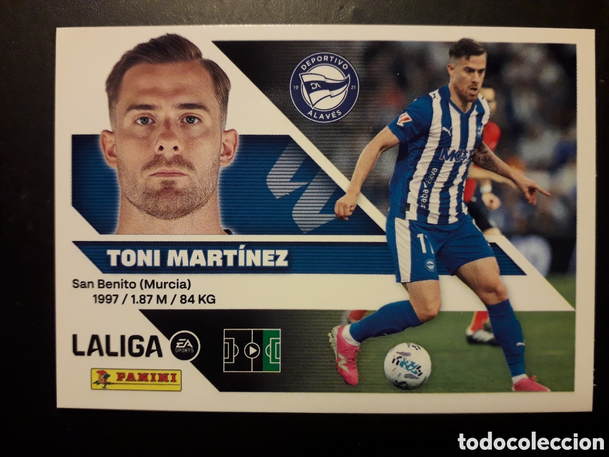 Cromos de f&uacute;tbol: TONI MART&Iacute;NEZ ALAV&Eacute;S N&deg; 19 ED ESTE 2026 2027 26 27 SIN PEGAR PEDIDO M&Iacute;NIMO 3&euro;