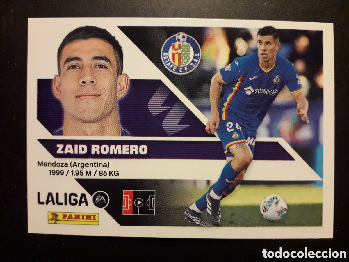 Cromos de f&uacute;tbol: ZAID ROMERO GETAFE N&deg; 9 ED ESTE 2026 2027 26 27 SIN PEGAR PEDIDO M&Iacute;NIMO 3&euro;
