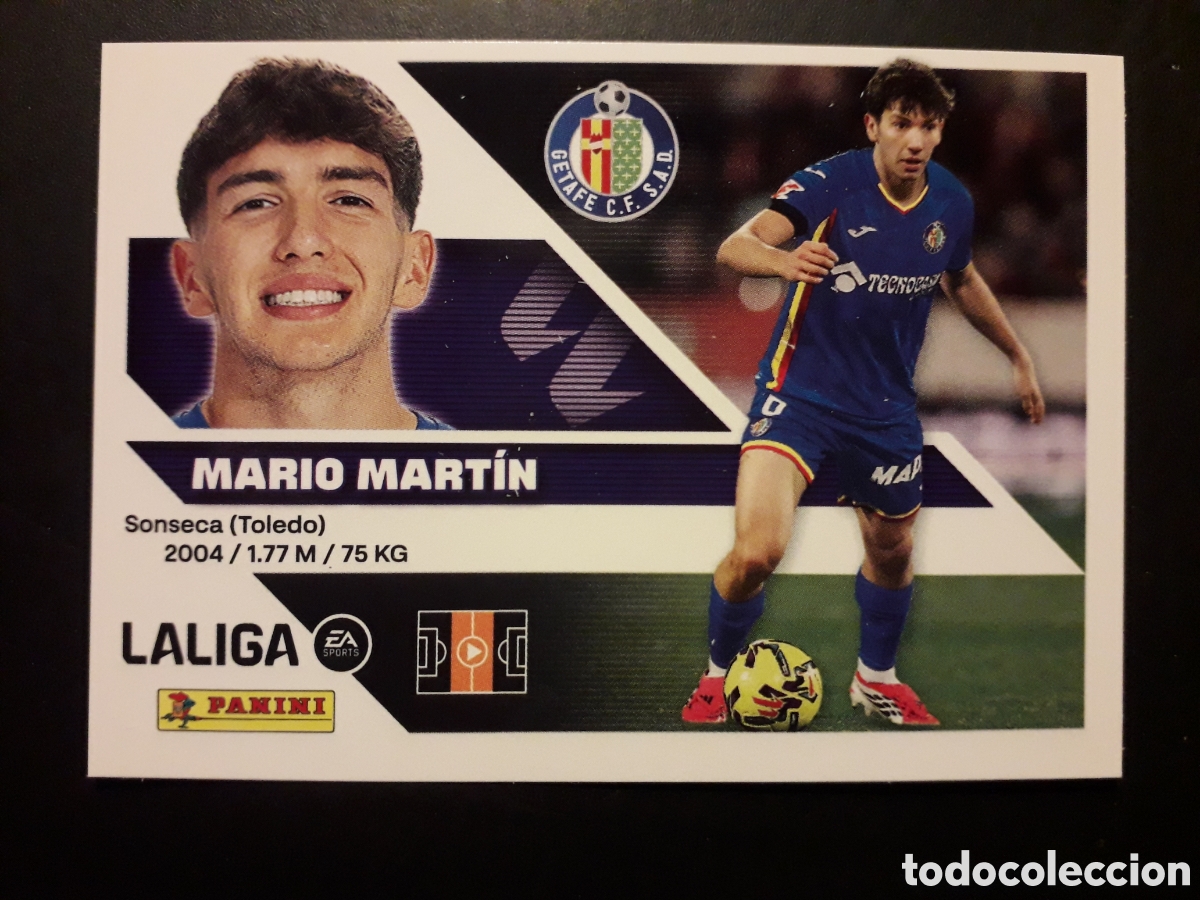 Cromos de f&uacute;tbol: MARIO MART&Iacute;N GETAFE N&deg; 11 ED ESTE 2026 2027 26 27 SIN PEGAR PEDIDO M&Iacute;NIMO 3&euro;