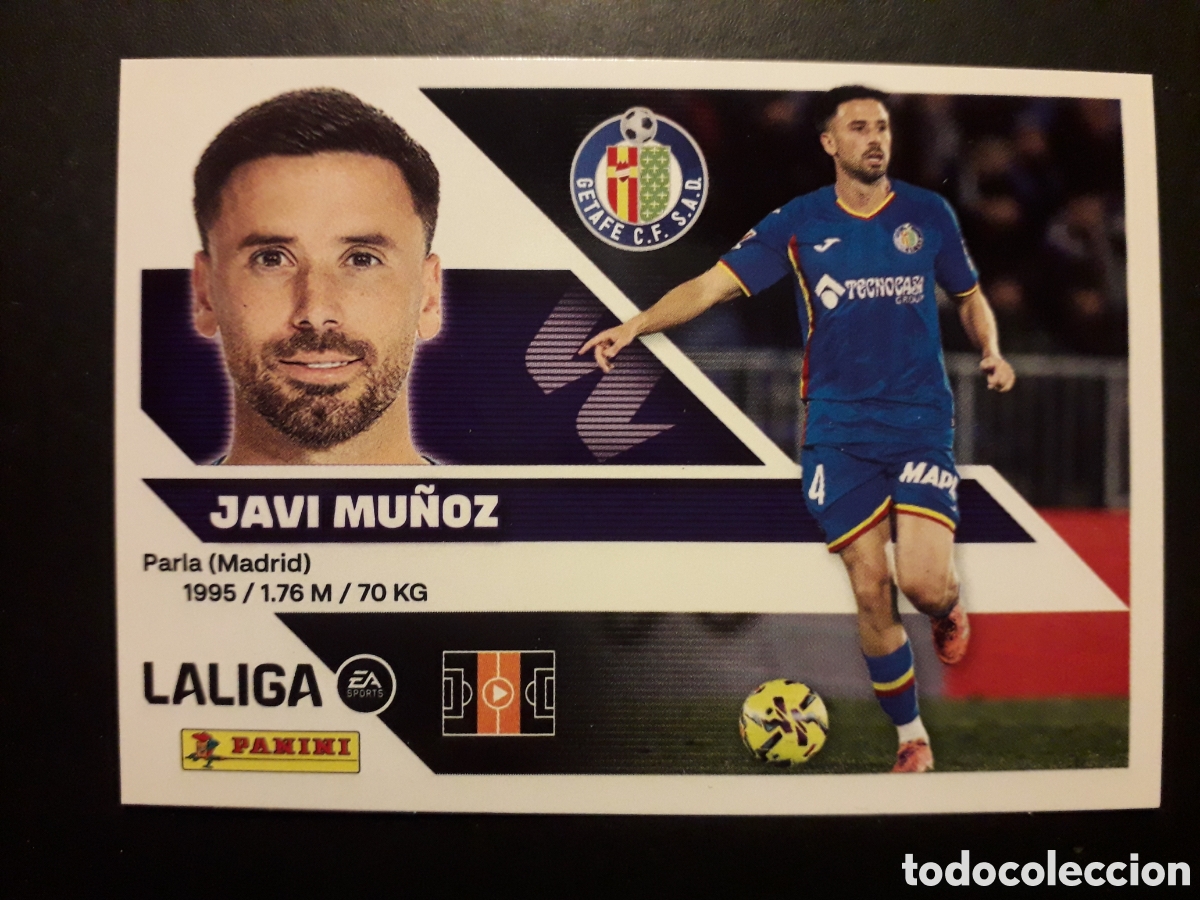 Cromos de f&uacute;tbol: JAVI MU&Ntilde;OZ GETAFE N&deg; 12 ED ESTE 2026 2027 26 27 SIN PEGAR PEDIDO M&Iacute;NIMO 3&euro;