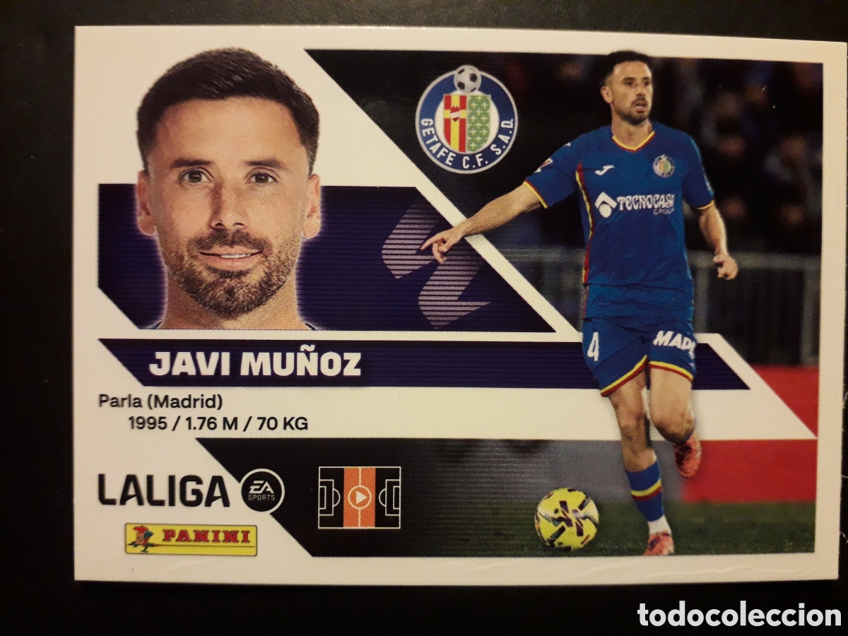 Cromos de f&uacute;tbol: JAVI MU&Ntilde;OZ GETAFE N&deg; 12 ED ESTE 2026 2027 26 27 SIN PEGAR PEDIDO M&Iacute;NIMO 3&euro;