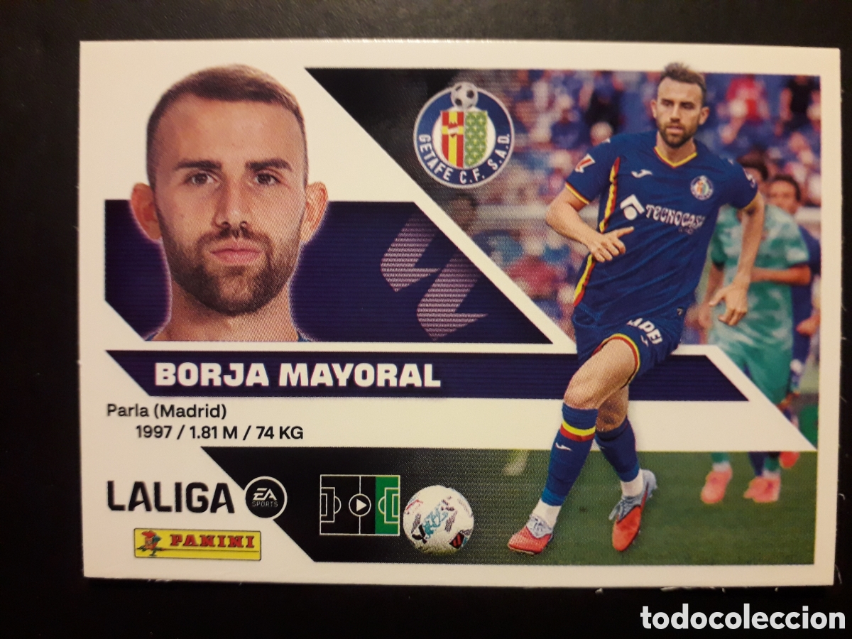 Cromos de f&uacute;tbol: BORJA MAYORAL GETAFE N&deg; 18 ED ESTE 2026 2027 26 27 SIN PEGAR PEDIDO M&Iacute;NIMO 3&euro;