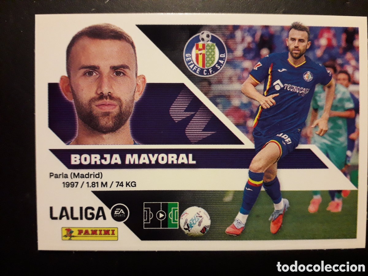 Cromos de f&uacute;tbol: BORJA MAYORAL GETAFE N&deg; 18 ED ESTE 2026 2027 26 27 SIN PEGAR PEDIDO M&Iacute;NIMO 3&euro;