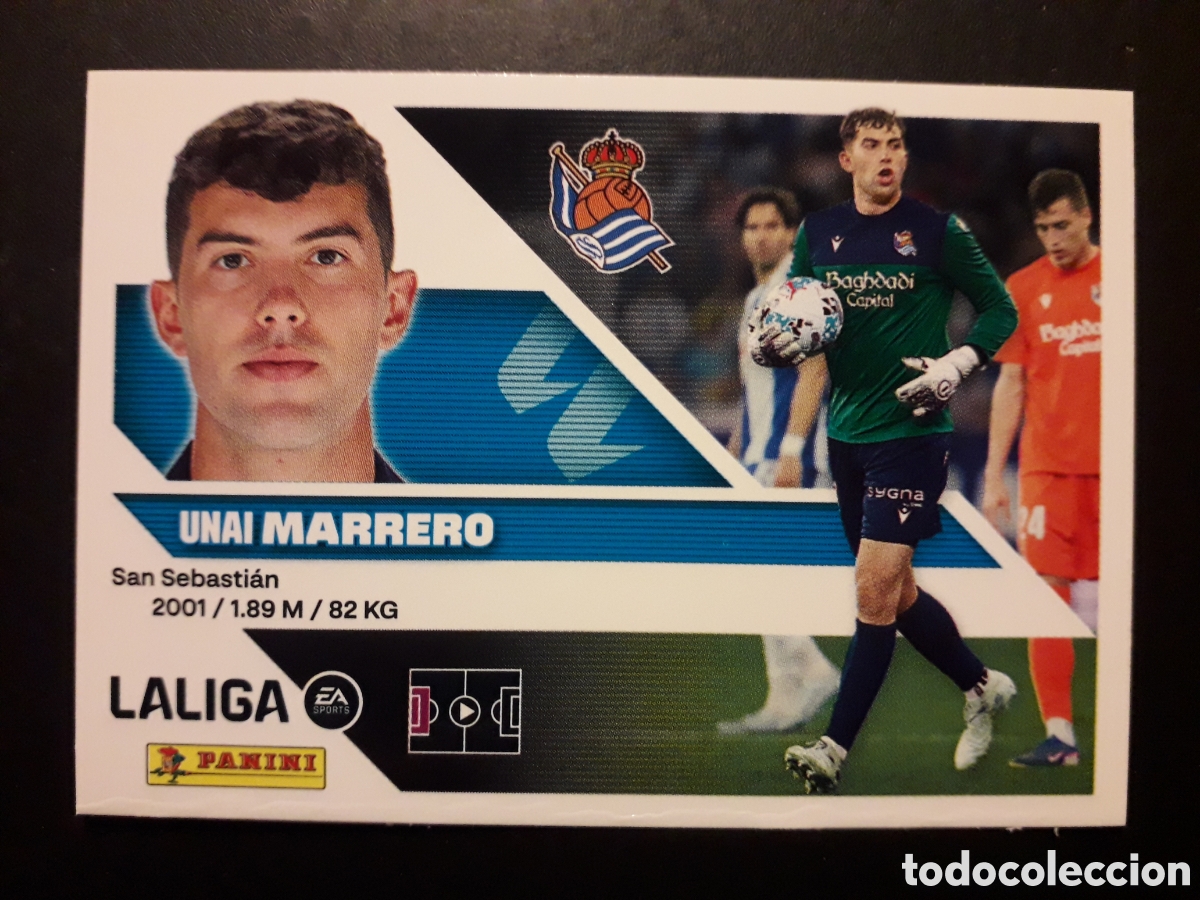 Cromos de f&uacute;tbol: MARRERO, REAL SOCIEDAD N&deg; 4 ED ESTE 2026 2027 26 27 SIN PEGAR PEDIDO M&Iacute;NIMO 3&euro;