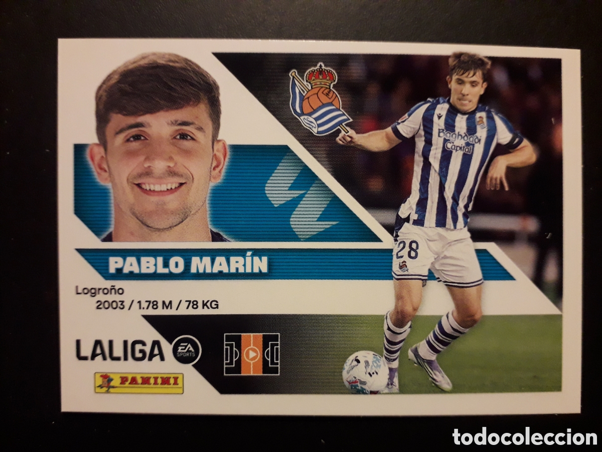Cromos de f&uacute;tbol: PABLO MAR&Iacute;N, REAL SOCIEDAD N&deg; 11 ED ESTE 2026 2027 26 27 SIN PEGAR PEDIDO M&Iacute;NIMO 3&euro;