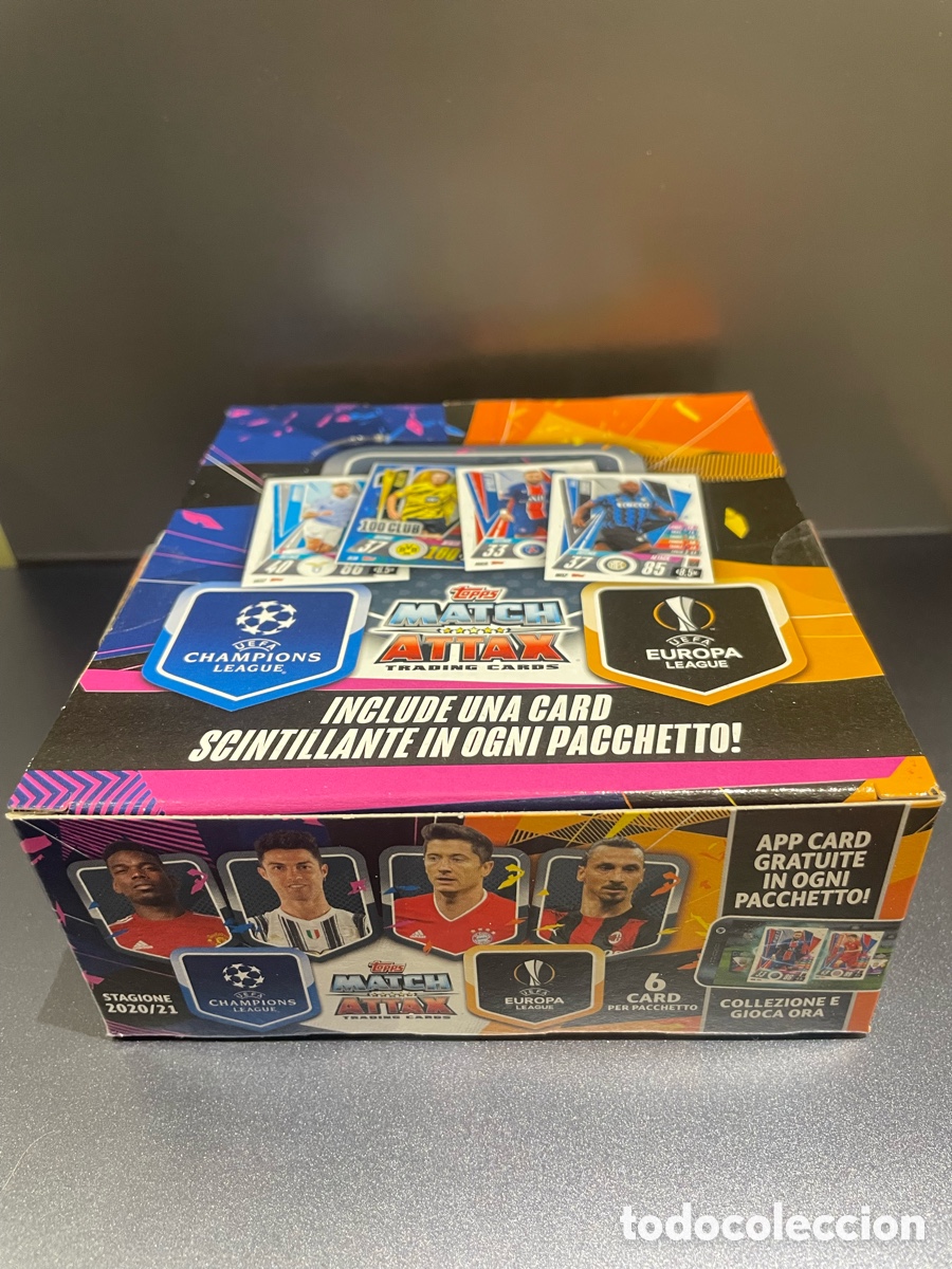 Cromos de f&uacute;tbol: Caja Topps Match Attax 2020-21 UCL Messi