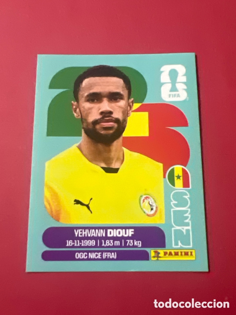 Cromos de f&uacute;tbol: C3199. SEN 3 Yehvann Diouf [Sticker] / FIFA World Cup 2026