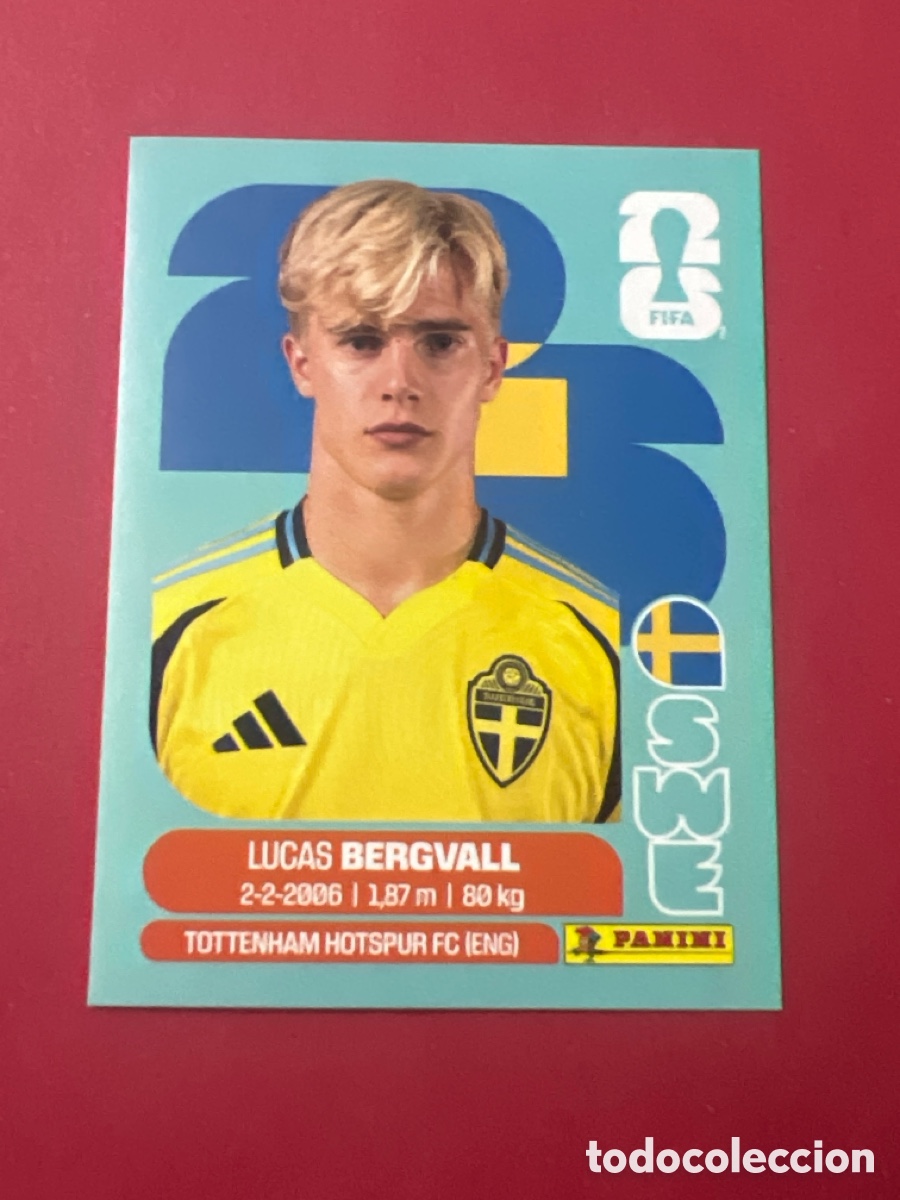 Cromos de f&uacute;tbol: C3210.. CROMO FIFA WORLD CUP 2026. PANINI. LUCAS BERGVALL. SWE 8