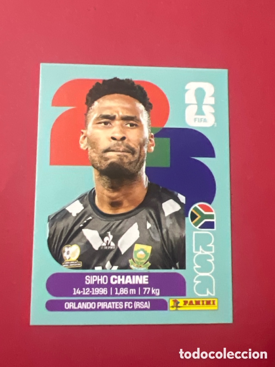 Cromos de f&uacute;tbol: C3229. RSA 3 Sipho Chaine [Sticker] / FIFA World Cup 2026