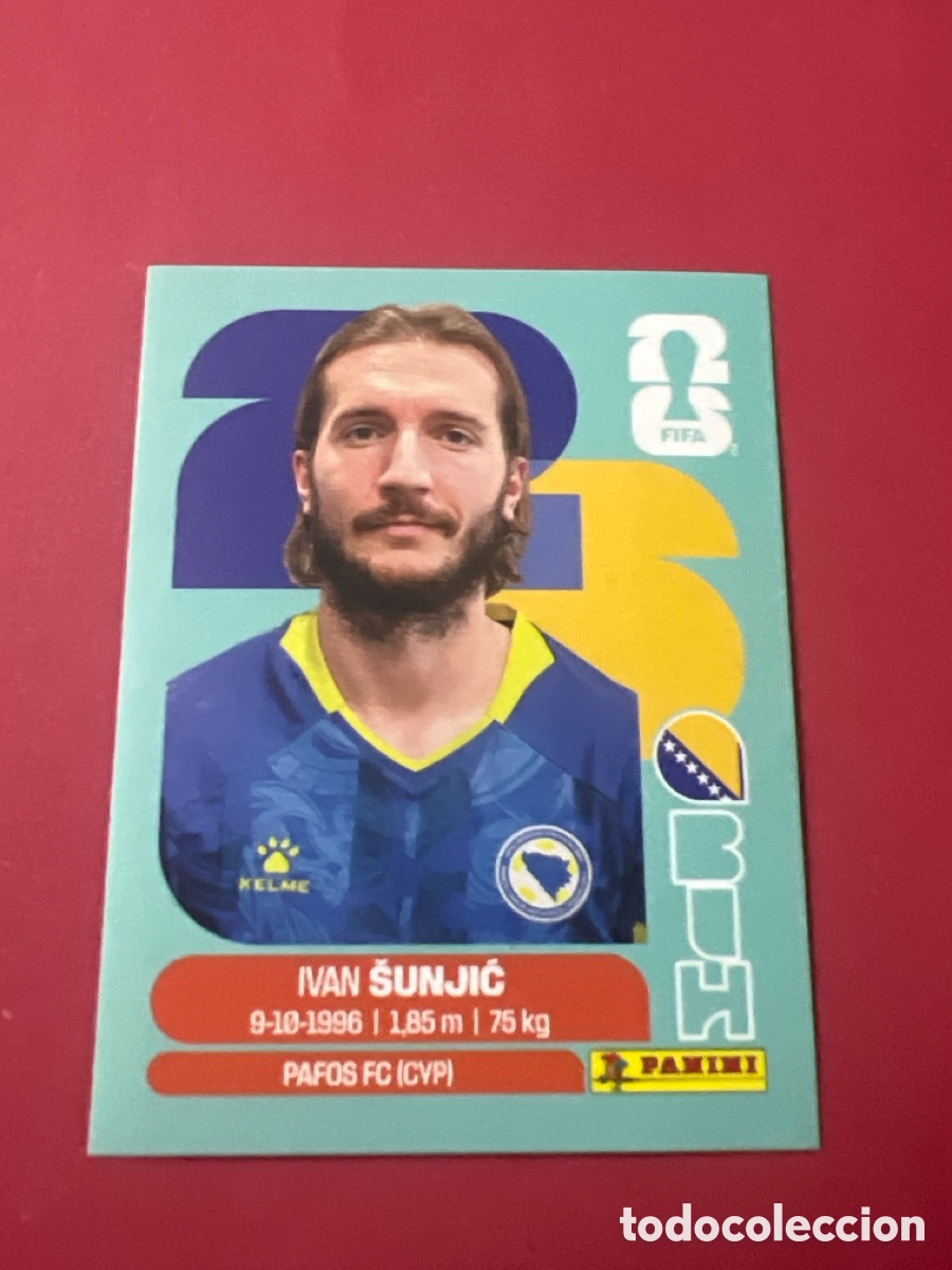 Cromos de f&uacute;tbol: C3234. BOSNIA Y HERZEGOVINA / BIH . N&ordm; 11 . IVAN SUNJIC . FIFA WORLD CUP 2026.PANINI