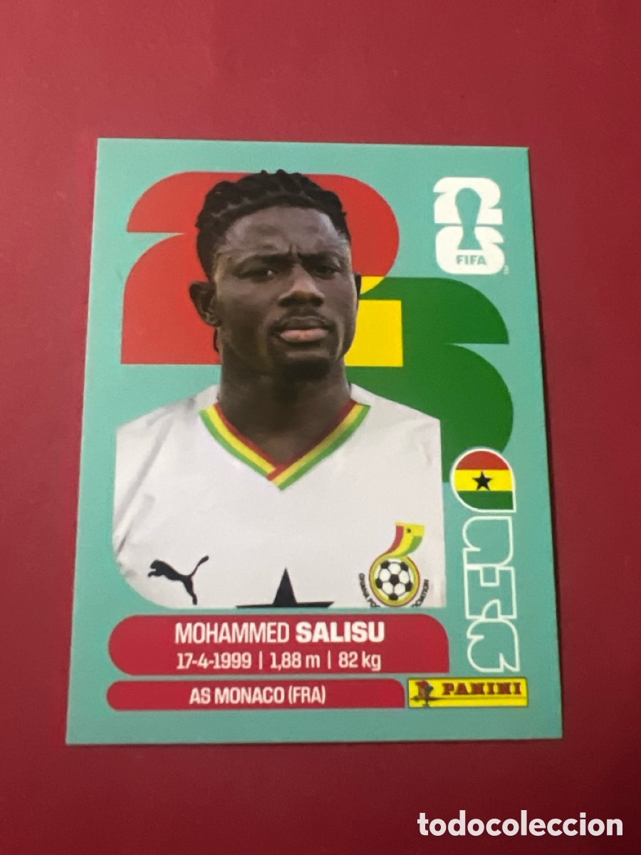 Cromos de f&uacute;tbol: C3284. GHA4 GHA 4 Mohammed Salisu Ghana Sticker Cromo FIFA World Cup 2026 26 Panini Mundial
