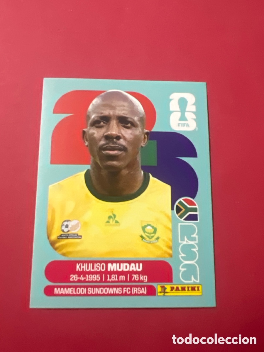 Cromos de f&uacute;tbol: C3292. RSA9 RSA 9 Khuliso Mudau Sud&aacute;frica Sticker Cromo FIFA World Cup 2026 26 Panini Mundial