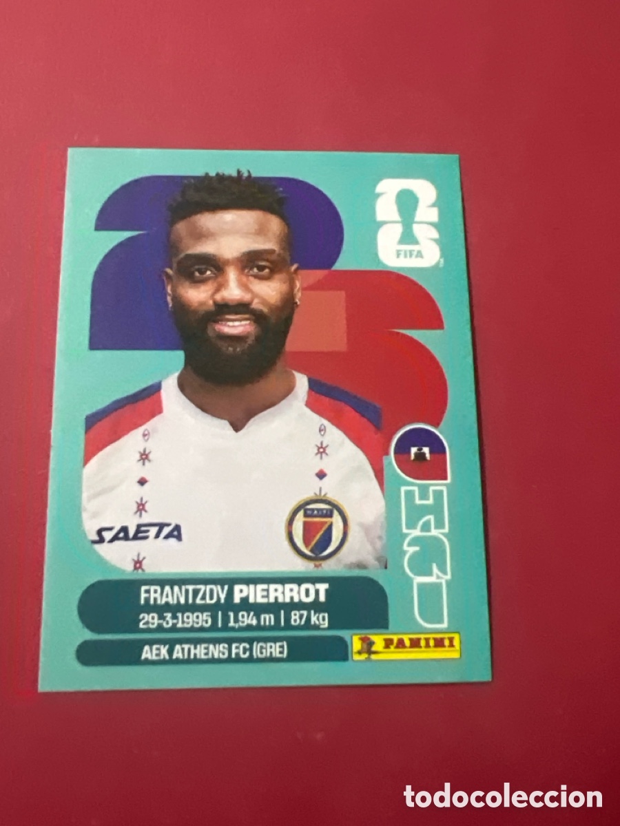 Cromos de f&uacute;tbol: C3298. CROMO FIFA WORLD CUP 2026. PANINI. FRANTZDY PIERROT. HAI 20