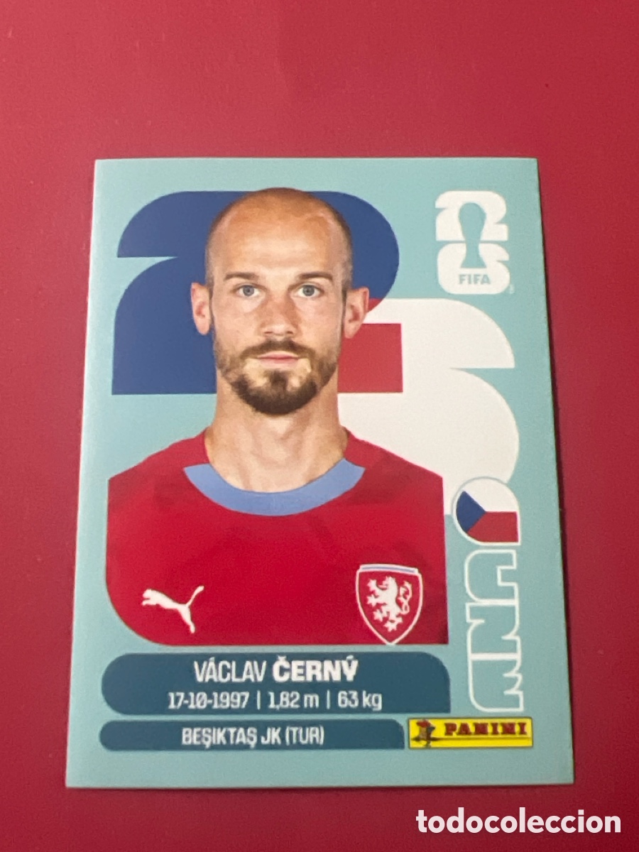 Cromos de f&uacute;tbol: C3307. Cerny Republica Checa CZE 18 Sticker Mundial 2026 FIFA World Cup / Sin pegar